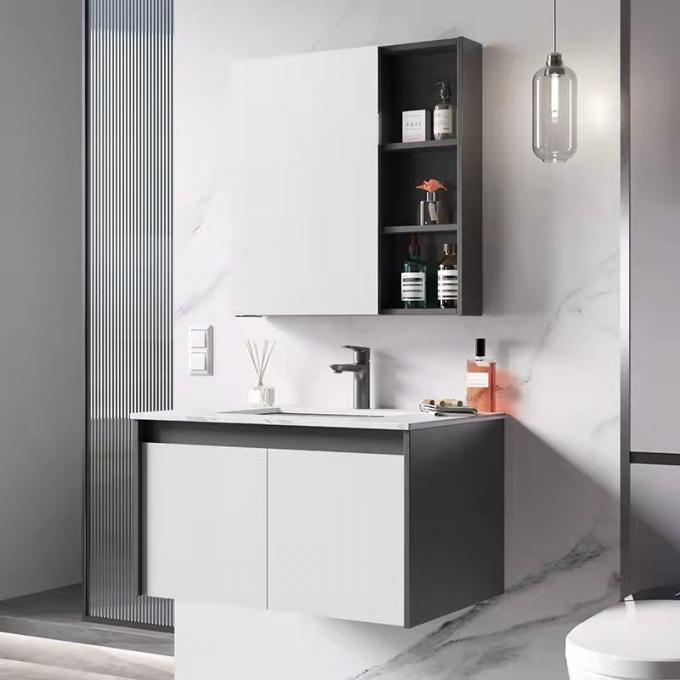 Environment Friendly Painted Bathroom Vanity Unit 800mm Mirror lighted 0