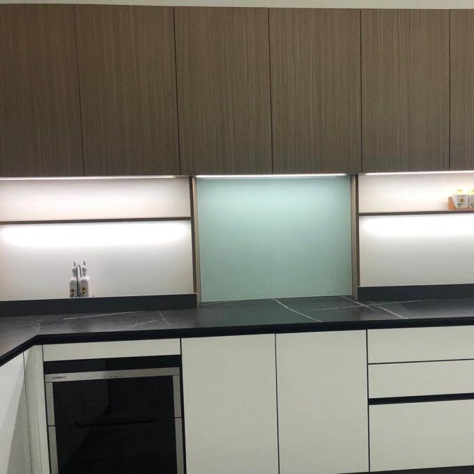 Modern Kitchen Cabinet Eco Friendly Scratch Resistant Particle Board Doors 1
