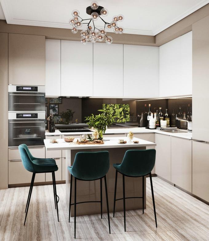 Direct Supplier High Gloos White PVC Finish Kitchen Cabinet With Wooden Melamine 1
