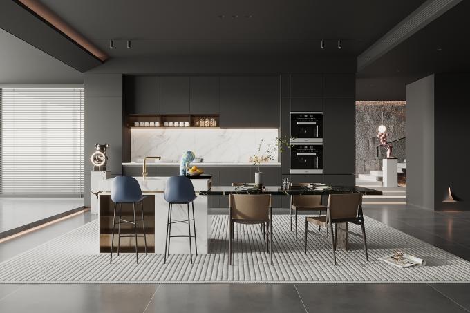 Custom Kitchen Cabinets Premium Quality Wood Exquisite European Style Factory 3