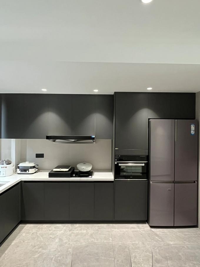 Modular Kitchen Cabinet Design With Rta Lacquer Finish For Residence 4