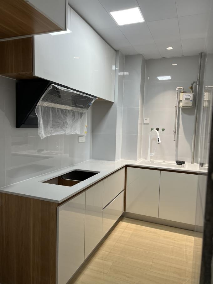 Contemporary L-Shape Medium Kitchen Shaker Cabinets Modular Customized Furniture 0