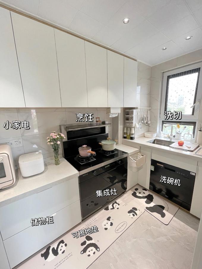 Contemporary L-Shape Medium Kitchen Shaker Cabinets Modular Customized Furniture 3