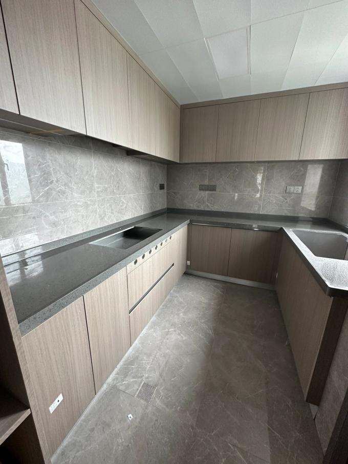 Custom Modern Kitchen Cabinet with Anti-Fingerprint Pet Film 3
