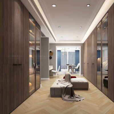 Stain Resistant Glass Door 75cm Wide Wardrobe Storage Units Hotel Furniture