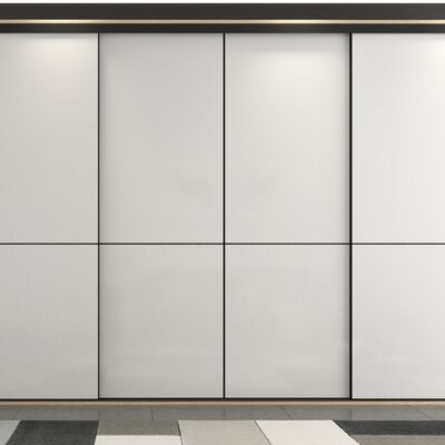 Manufacturer Adjustable Sliding Door Wardrobe 7ft ISO9001 Certificated
