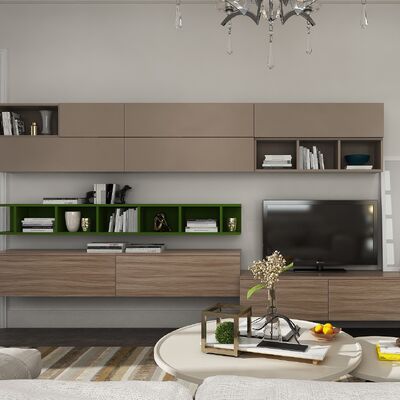Multifunction 65" TV Media Console Stand Cabinet Living Room Furniture