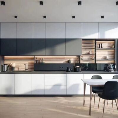 buy Versatile MDF Modular Wood Kitchen Cabinet Collection Durable Trendy online manufacturer