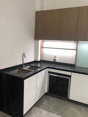 buy Modern Kitchen Cabinet Eco Friendly Scratch Resistant Particle Board Doors online manufacturer