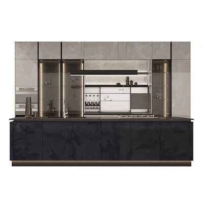 buy Kitchen Furniture Design Wood Veneer Kitchen Cabinet For Wholesales online manufacturer