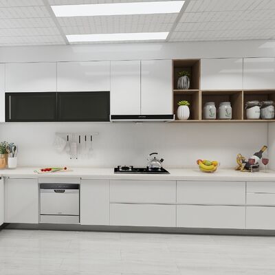 Carcass Plywood / Modern Kitchen Cabinet with Countertops and Accessories