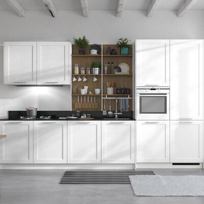 buy Island Kitchen Cabinets White Solid Wood Indoor Drawer Basket Equipped Cupboard online manufacturer