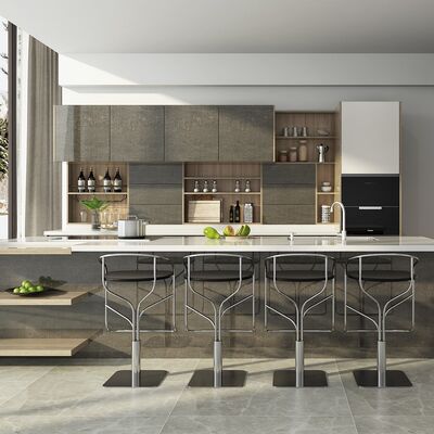 buy Wholesale Complete Melamine Kitchen Units Set Modern Cabinet online manufacturer
