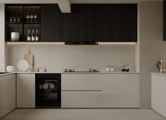 Standard European Furniture Complete Smart Kitchen Pantry Storage Cabinets