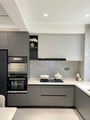 buy High End Interior Design Commercial Coffee Bar Counter Kitchen Cabinet online manufacturer