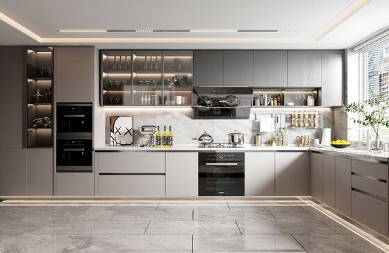 Wood Kitchen Cabinets Modern Cupboard Cabinet Custom Cabinetry Manufacturing