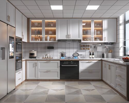 buy Modular Kitchen Cabinets MDF Plywood Custom Sizes online manufacturer