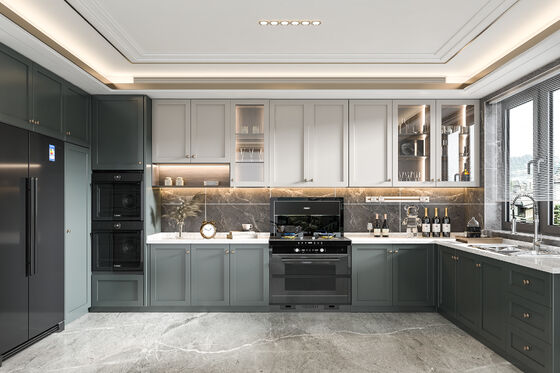 buy One-Stop Designs Factory Customized Modern High Gloss Kitchen Cabinet Sets online manufacturer