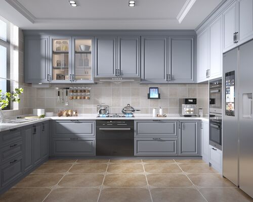 buy Modern Acrylic Kitchen Cabinet for Apartments and Hotels online manufacturer