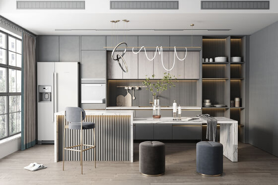 buy Modern Kitchen Cabinet Set with Sink Faucet and Accessories online manufacturer