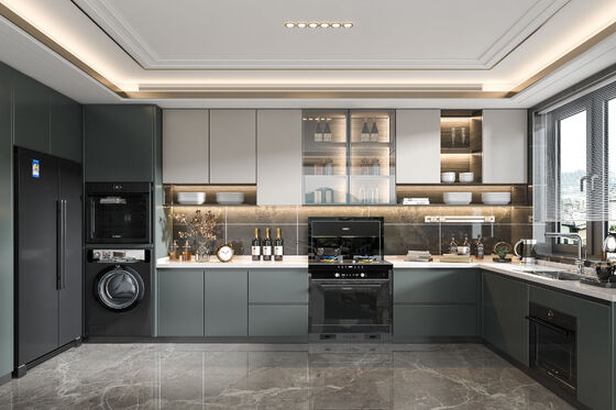buy Modular Kitchen Cabinet with Drawer Sink for Modern Homes online manufacturer