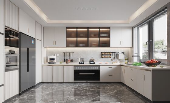 buy Custom Modern Kitchen Cabinet Dark Matt Lacquer Finish online manufacturer