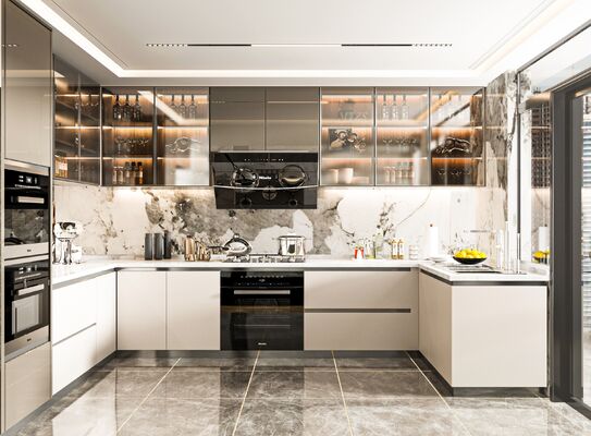 buy Custom Modular Kitchen Cabinets with Modern Finishes online manufacturer