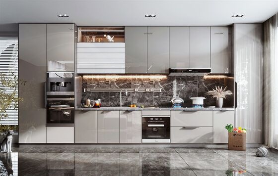 Manufacturer Direct Free Design Furniture Bulk Kitchen Cabinet For Villa Project