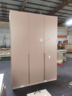 Modern Swing Door Modular Wardrobe System Closet Crafted Lacquer
