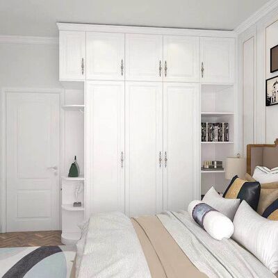 White Bedroom Swing Door Wardrobe Furniture 16mm 18mm