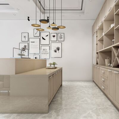 Factory Manufacturer Supplier Slatted Dining Room Cabinet  Kitchen Table Laminate