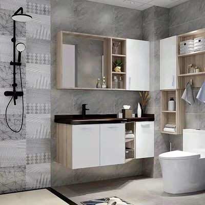 Lustrous Marble Countertop Mirror Lamp with Shiny Bathroom Vanity Lacquer Coating