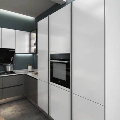 Door Panel Finish Modern Style Particle Board Kitchen Wall Hanging Cabinet