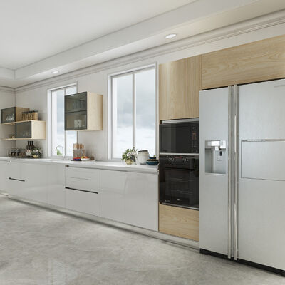 Furniture Flat Pack Kitchen Cabinet Designs White Gloss Kitchen Set