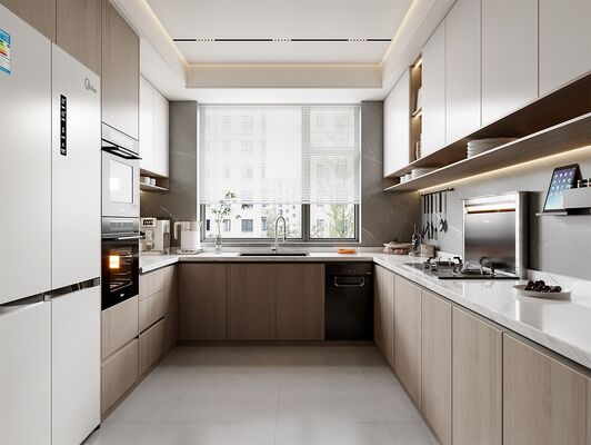 Furniture Supplier Model Lacquer Cabinet Kitchen With Led Light