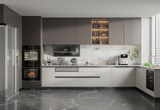 Modern Style Luxury Custom Kitchen Unit Modern Customized Durable Wall Cabinets
