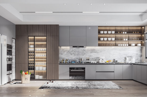 Supplier Modern Kitchen Cabinet Shaker With Islands  Design Good Strength