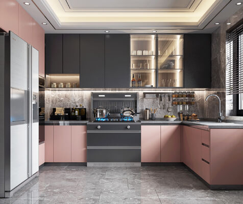 Custom High End Design Oak Solid Wood Modern Kitchen Cabinets