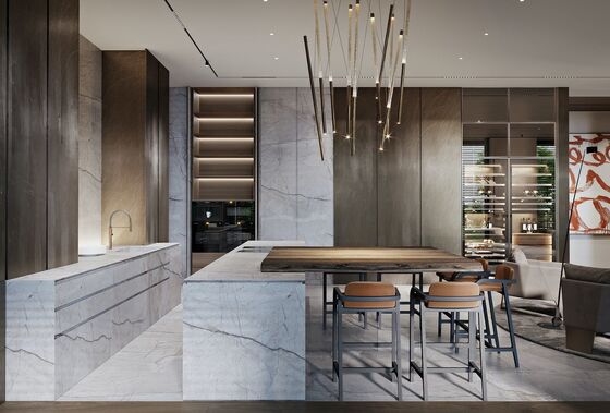 Luxury High End Cupboard Plywood Closet Kitchen Cabinet Modern Furniture