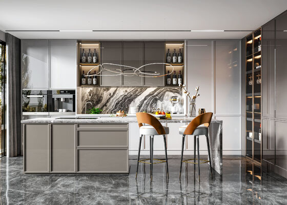 Luxury High End Cupboard Plywood Closet Kitchen Cabinet Modern Furniture