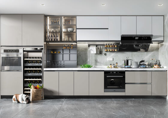 Modern Acrylic Kitchen Design Unit Cabinet Door Modular Lacquer Kitchen Cabinet