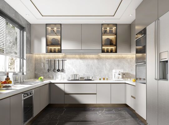 Modern Furniture Wood Full Complete Custom Kitchen Cabinets Set