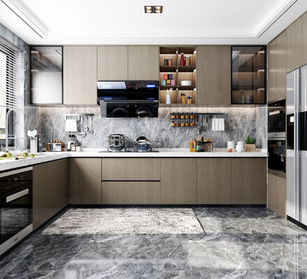 Modern Furniture Wood Full Complete Custom Kitchen Cabinets Set