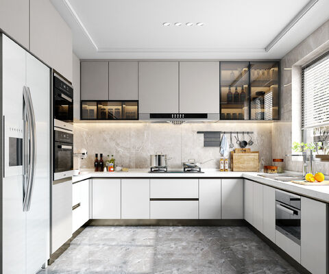 Furniture Product Essay Assembly Kitchen Cabinet Apartment Use Laminate Finish