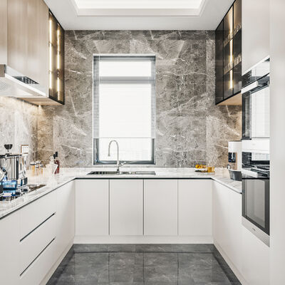 Customizable Plywood Doors Cabinet Moduar Kitchen Furniture Design Wood Lacquer