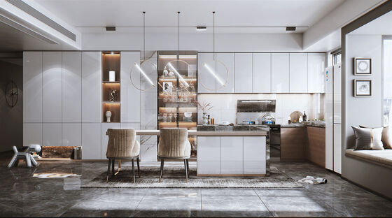 OEM ODM Cabinext Furniture Kitchen Cabinets With Restaurant Style For House
