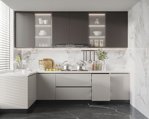 Bathroom & Kitchen Wall Model Furniture Cupboard Pantry Aluminum Kitchen Cabinets