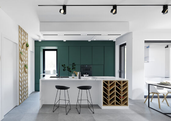 MC World European Style Custom Wooden Kitchen Cabinets With Soft-Close Doors