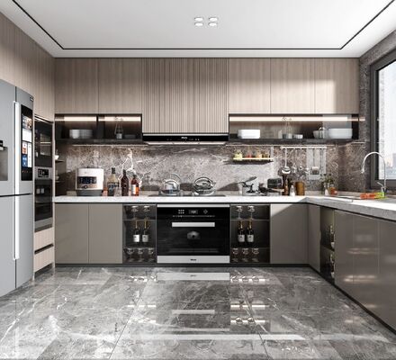 Modern Modular One-Stop Designs Home Furniture For Villa Kitchen Cabinet Set