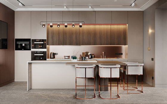 Kitchen Furniture Modular Kitchen Cabinets Villa Luxury Kitchen Cabinets